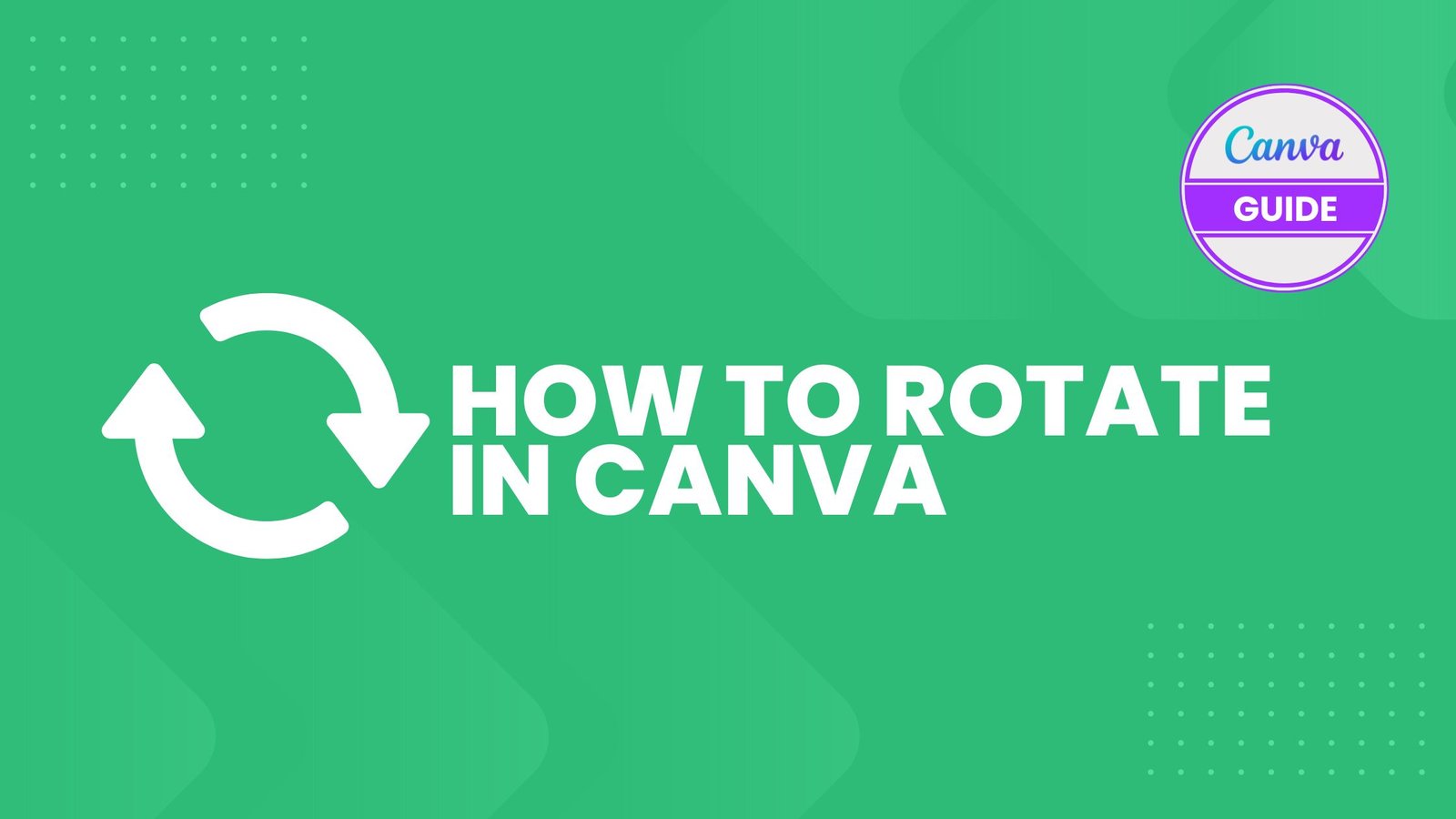 How to Rotate in Canva: Pages, Images, Elements