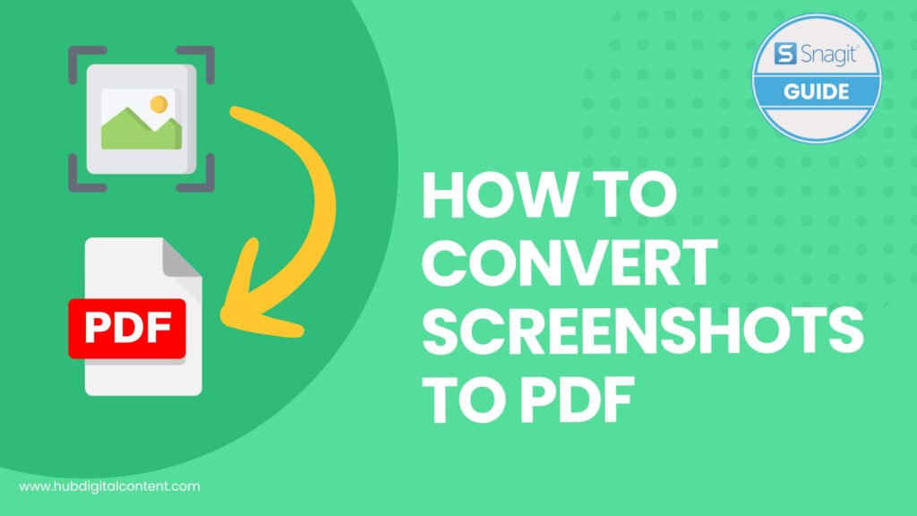 HOW TO CONVERT SCREENSHOTS TO PDF