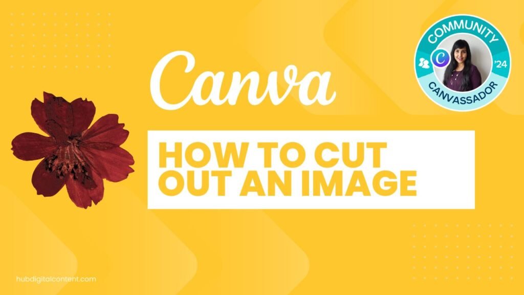 How to cut out an image in canva