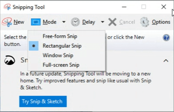 snipping tool capture modes (1)