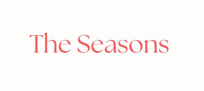 Best aesthetic formal script fonts on Canva The Seasons