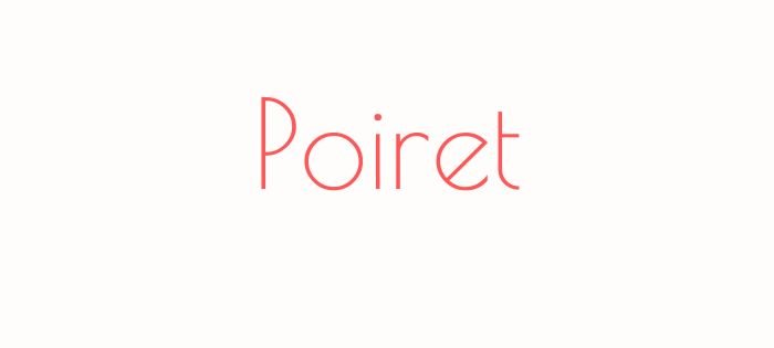 Best aesthetic sans serif fonts on Canva Poiret