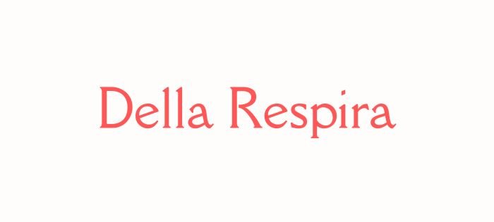 Best aesthetic serif fonts on Canva Della Respira