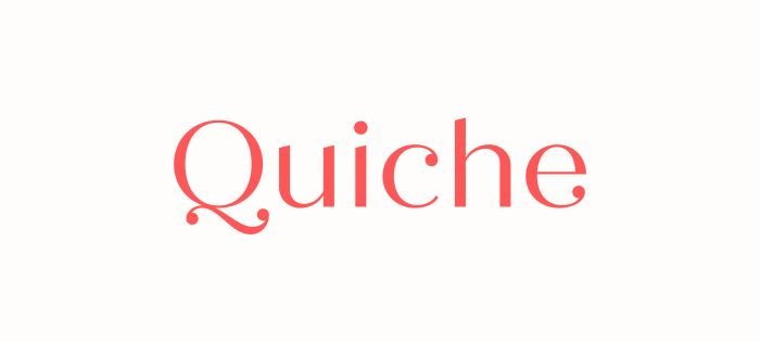 Best aesthetic serif fonts on Canva Quiche