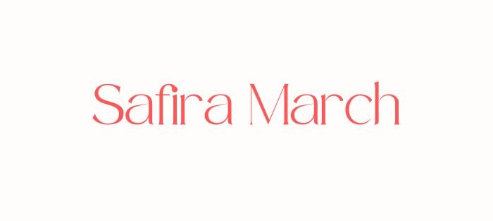 Best aesthetic serif fonts on Canva Safira March