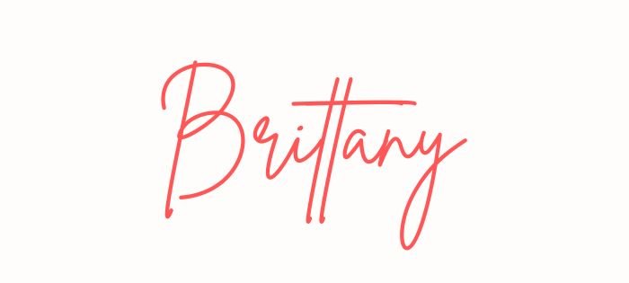 Best handwritten aesthetics fonts on Canva Brittany