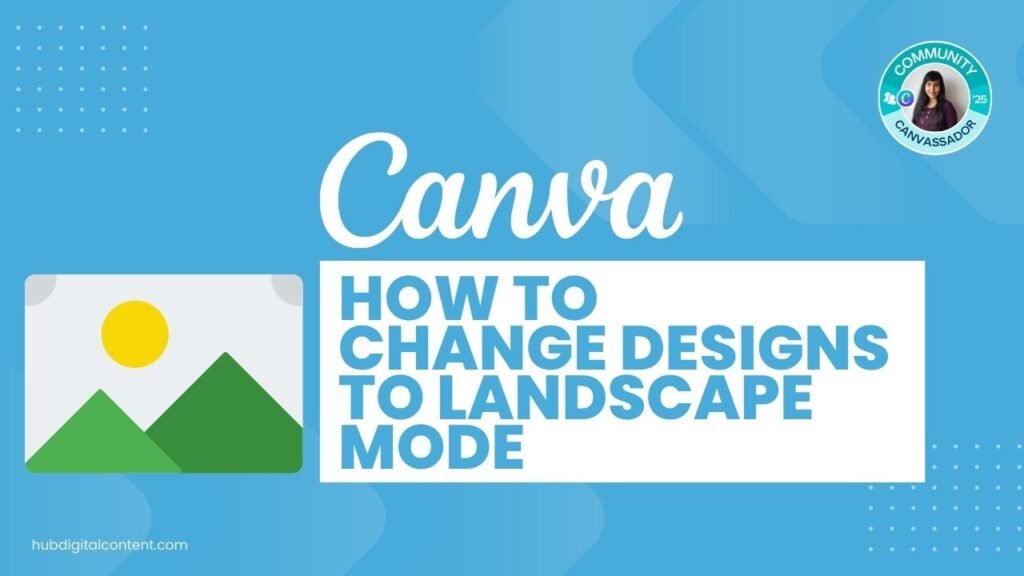 How to Change to Landscape in Canva in 1 Click