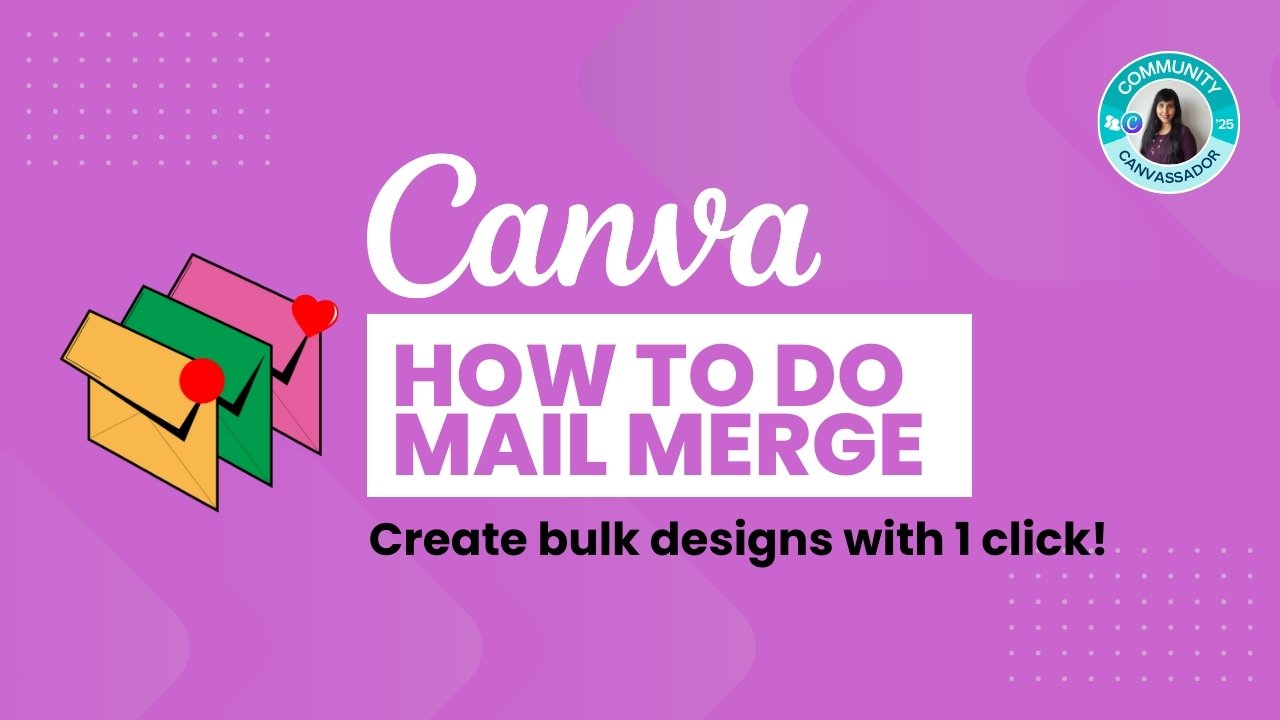 How to do mail merge in Canva