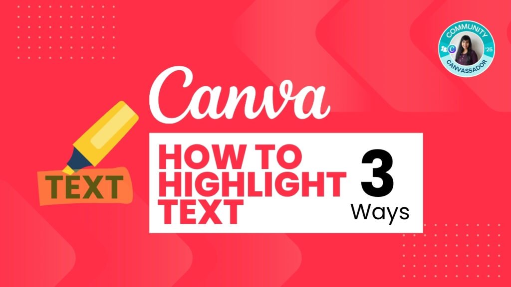 How to Highlight Text in Canva - Youtube Thumbnail