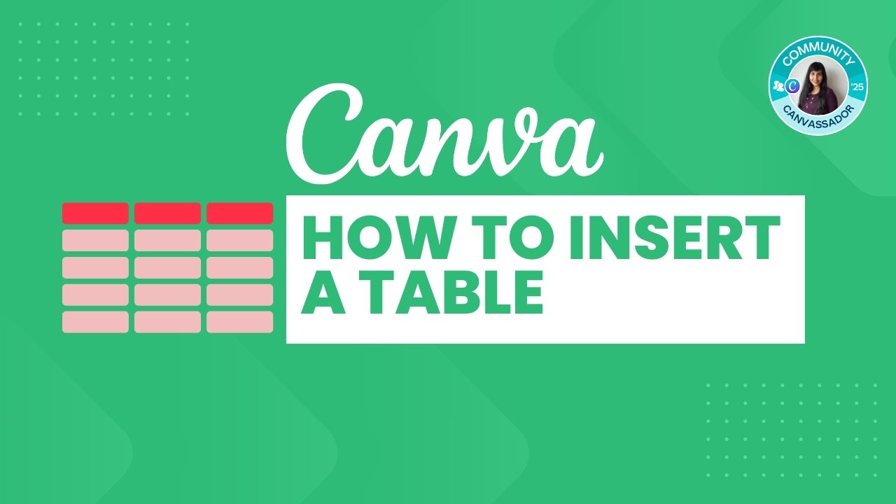 How to Insert a Table