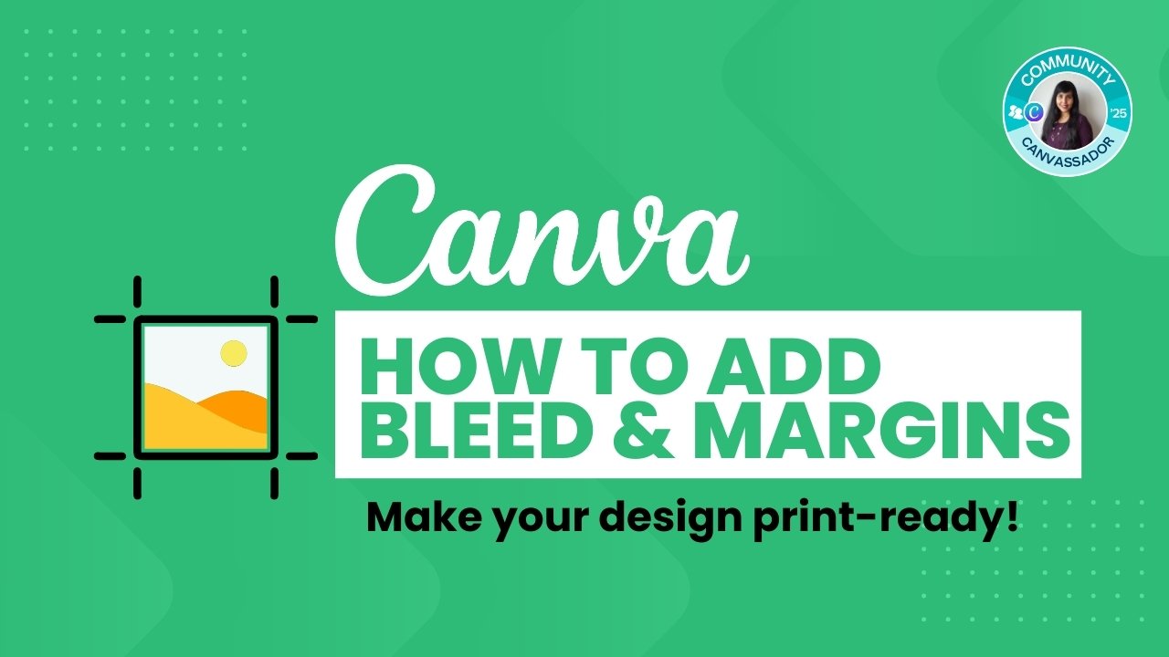 How to add bleed and margins in Canva - Youtube Thumbnail