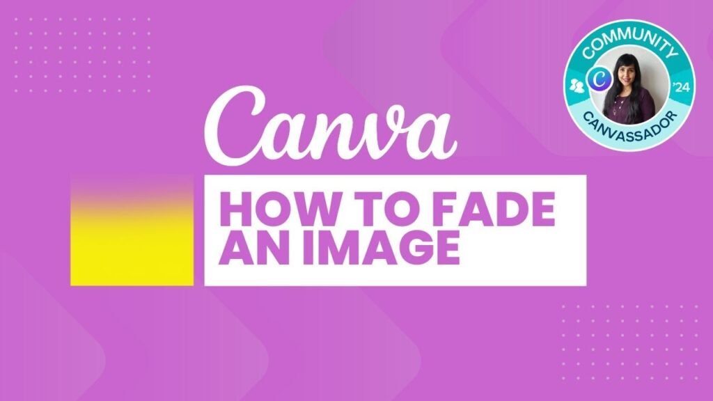 how to fade an image