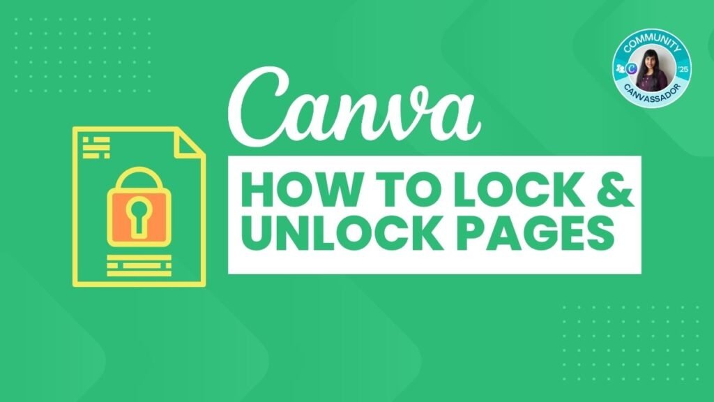 How to Lock and Unlock Pages in Canva - Youtube Thumbnail