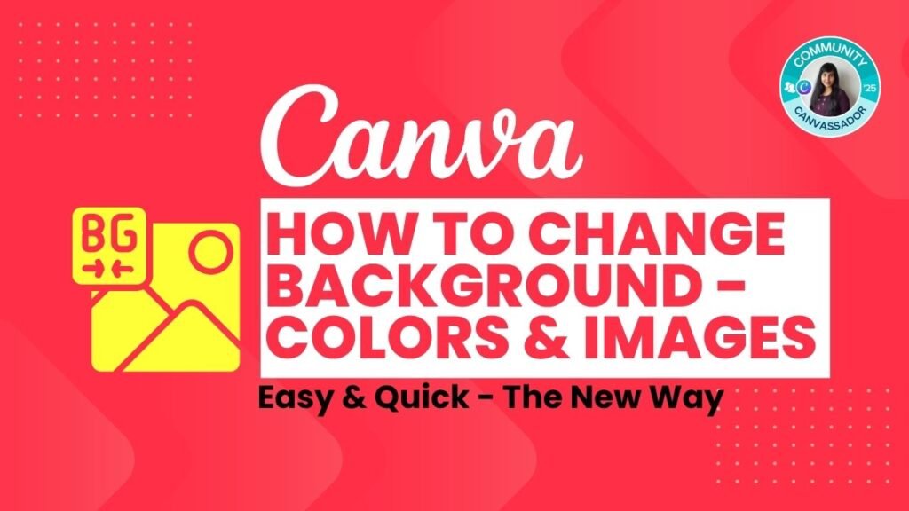 How to Change Background Colors & Images in Canva