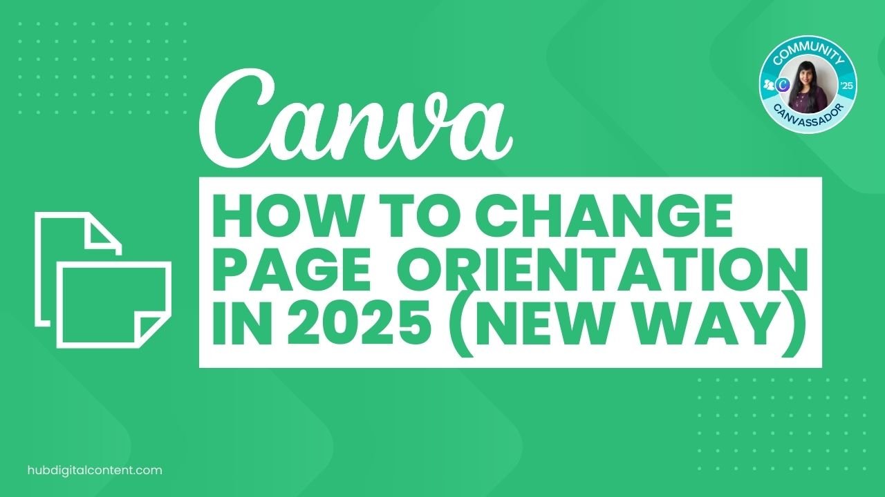 How to Change Page Orientation in Canva in 2025