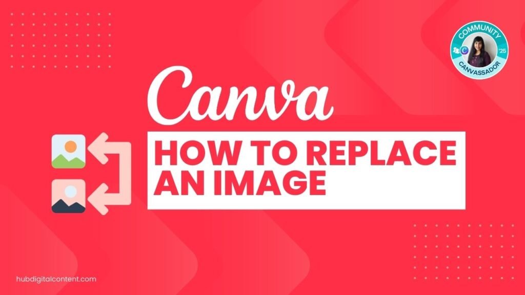 how to replace an image in canva